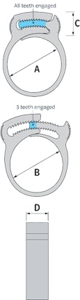 Herbie Clip Front and Side Diagrams
