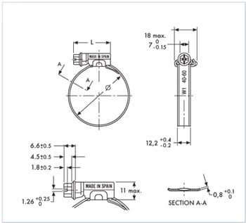 ASFA S W1 Hose Clamp