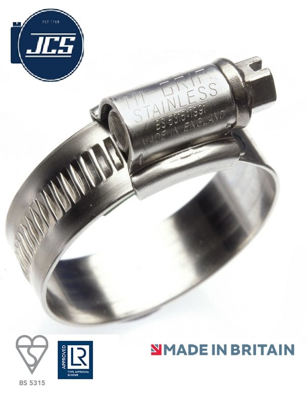 JCS Hi-Grip zinc worm drive hose clips BS5315 ASSORTED SIZES 12-30mm Pack of 25 