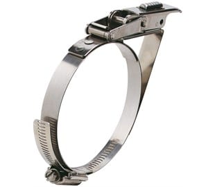 58PBC-HT Quick Release Band Clamp (Heavy Duty) with safety catch stainless steel-0