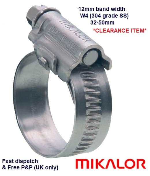 Mikalor **CLEARANCE ITEM**W4 12mm band width wdhc 32-50mm-0