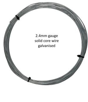 2.4mm Solid core wire galvanised