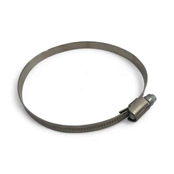 90-110mm, 9mm band width, W2 hose clips, SS, zp screw